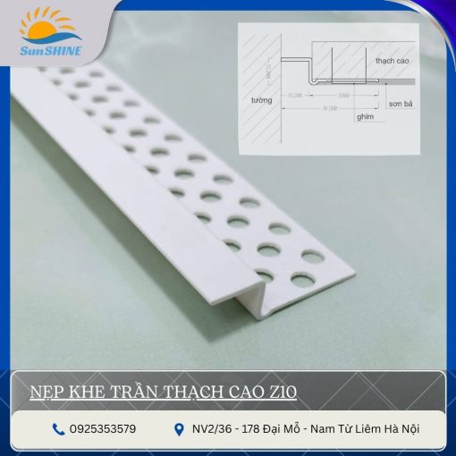 Nẹp Khe Trần Thạch Cao Z10