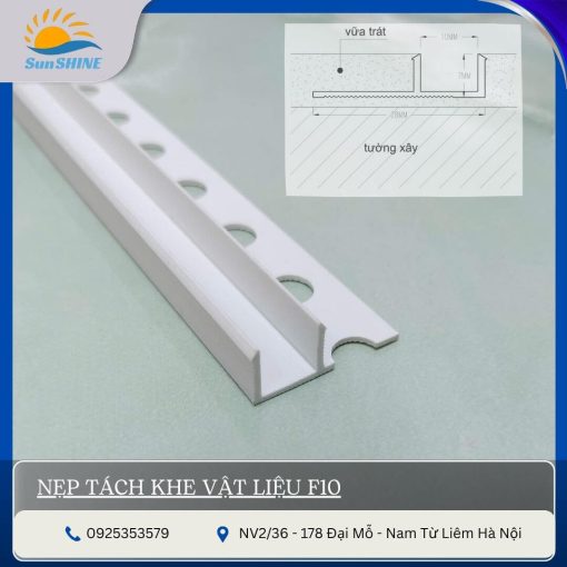 Nẹp Tách Khe Vật Liệu F10