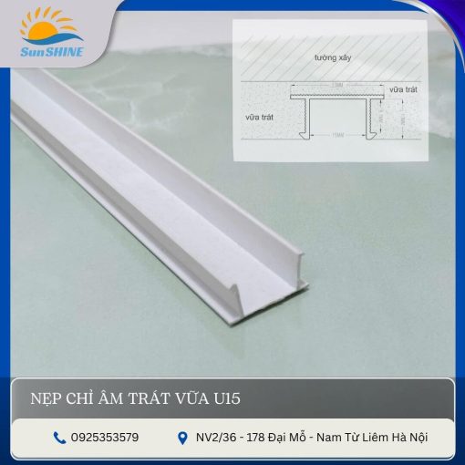 Nẹp chỉ âm trÁT VỮA U15