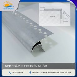 Nẹp ngắt nước trên nhôm