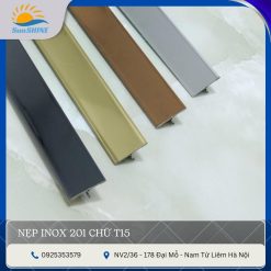 nẹp inox 201 chữ T15