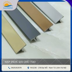 nẹp inox 201 chữ T20