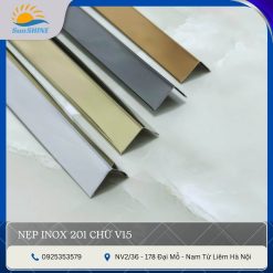 nẹp inox 201 chữ V15