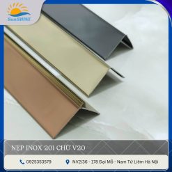 nẹp inox 201 chữ V20